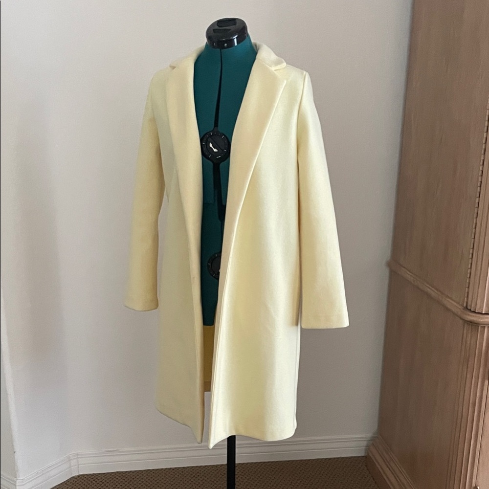 Zara Butter Yellow Trench Coat for Women